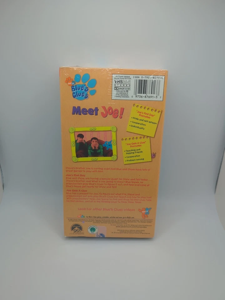 Blues Clues - Meet Joe (VHS, 2002) Brand New - Image 2 of 4