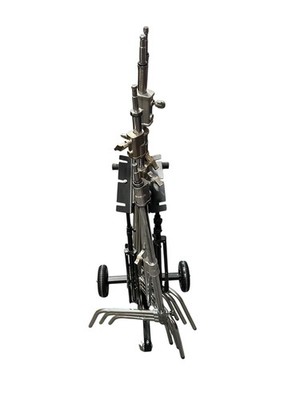 Glide Gear LSH 100 C-Stand Cart   Portable Studio Holds 6+ Stands, 8.5'' Wheels