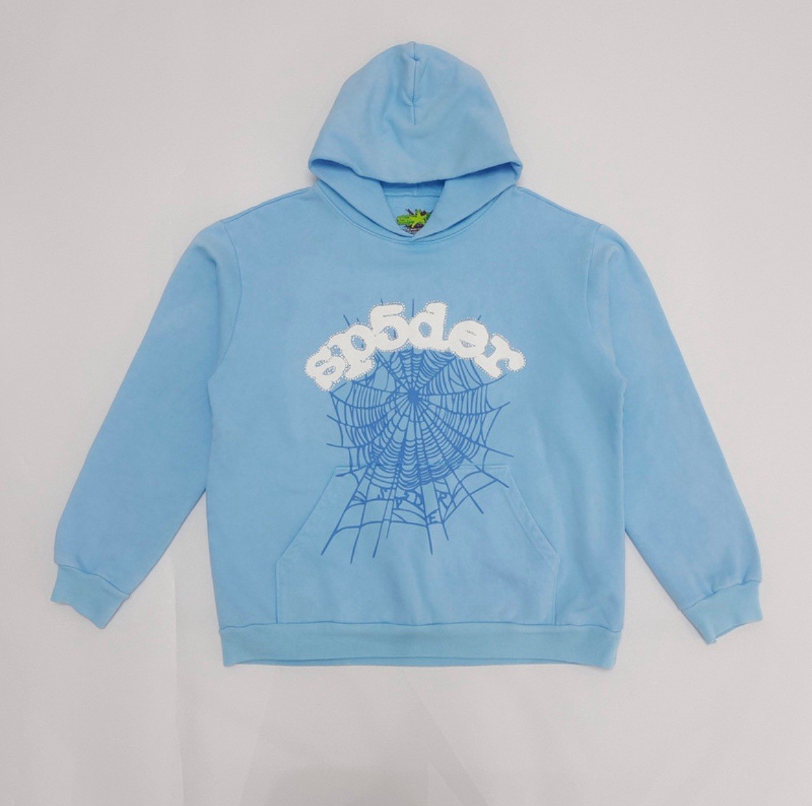 Spider Hoodie light blue size Large | eBay