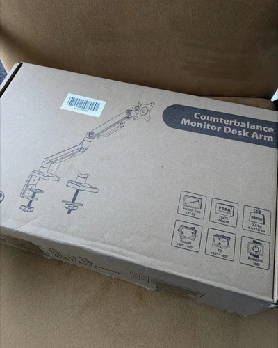 Single Monitor Interactive Counterbalance  Arm desk mount bracket up to 32 inch