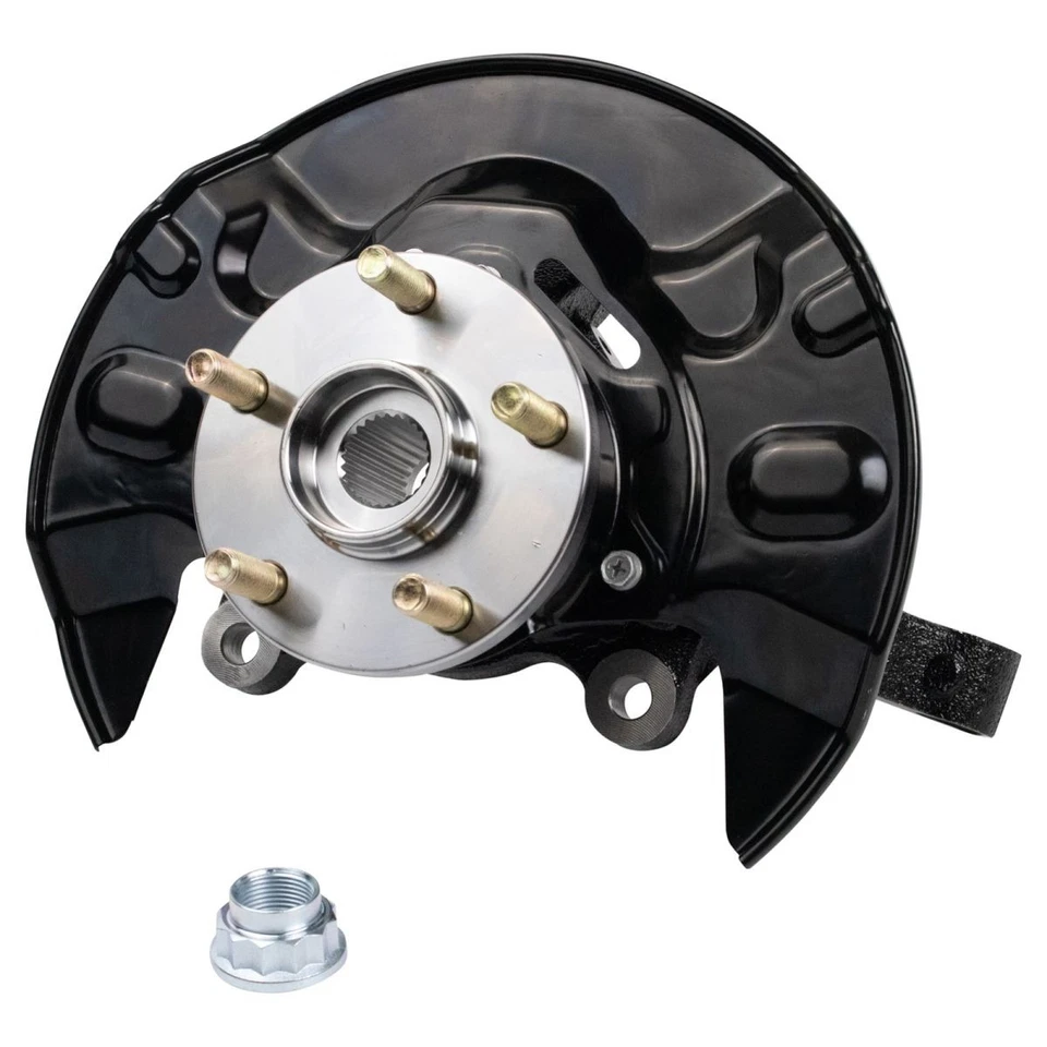 Front Wheel Bearing & Hub Assembly w/ Knuckle Pair for Toyota Matrix AWD - Image 2 of 4