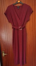 New Look Dress Maroon Red Size 10