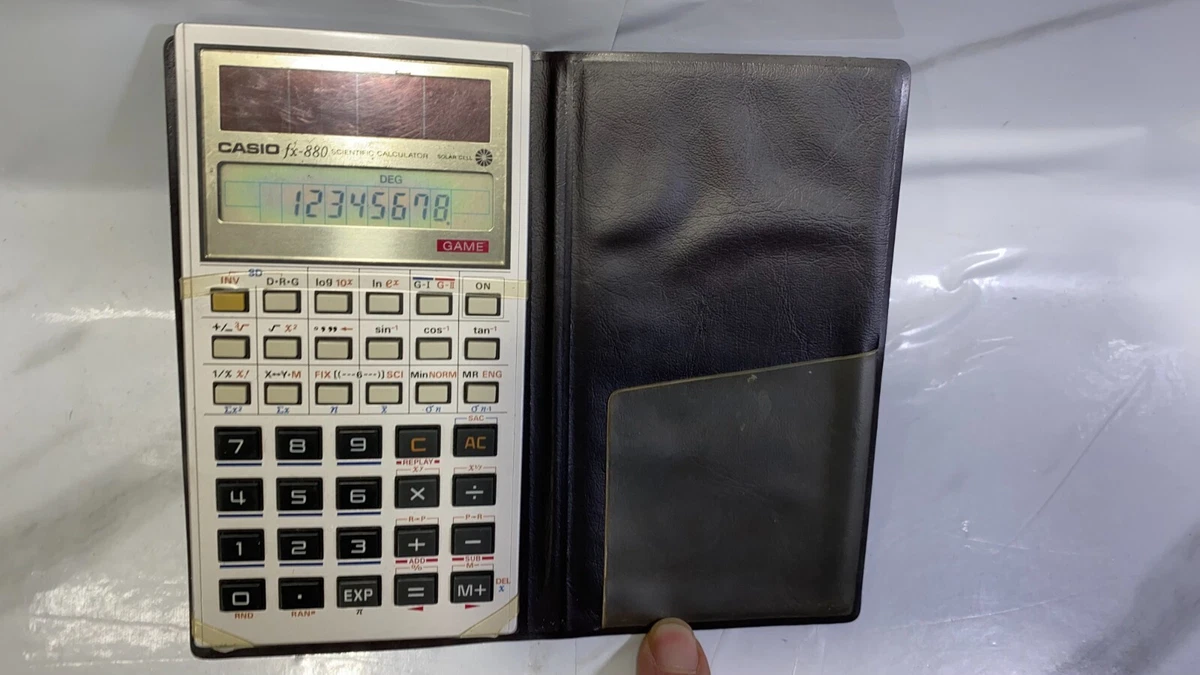 RARE CASIO FX 880 GAME WATCH CALCULATOR VINTAGE 80S SCIENTIFIC