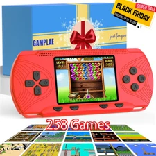 🔥Handheld Game Console 3" HD Builtin 258 Games HD Classic Kids Christmas Gift🔥