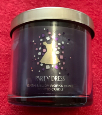 Bath & Body Works Party Dress Single Wick Scented Candle Jasmine Orchid Rare