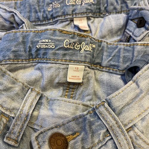 Boys Jean Shorts Cat & Jack Skinny Sz 12 Adjust Waist Spots Stains Play See Pics - Picture 8 of 9