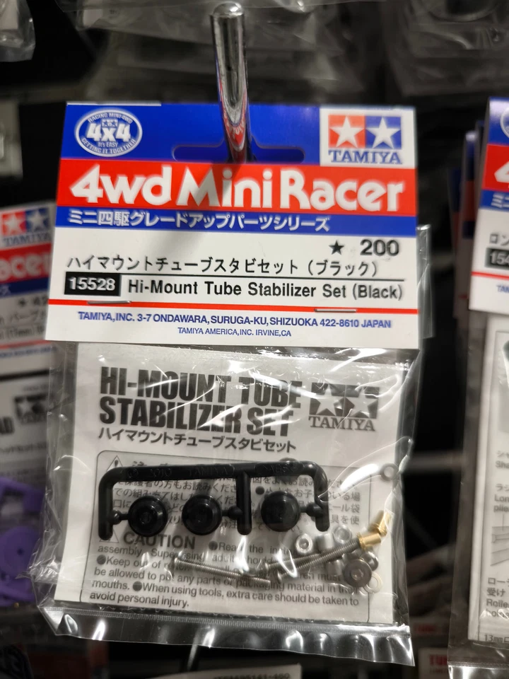 Tamiya Mini 4wd Accessori TA 15528 HM SABILIZZATORE A TUBO Nero