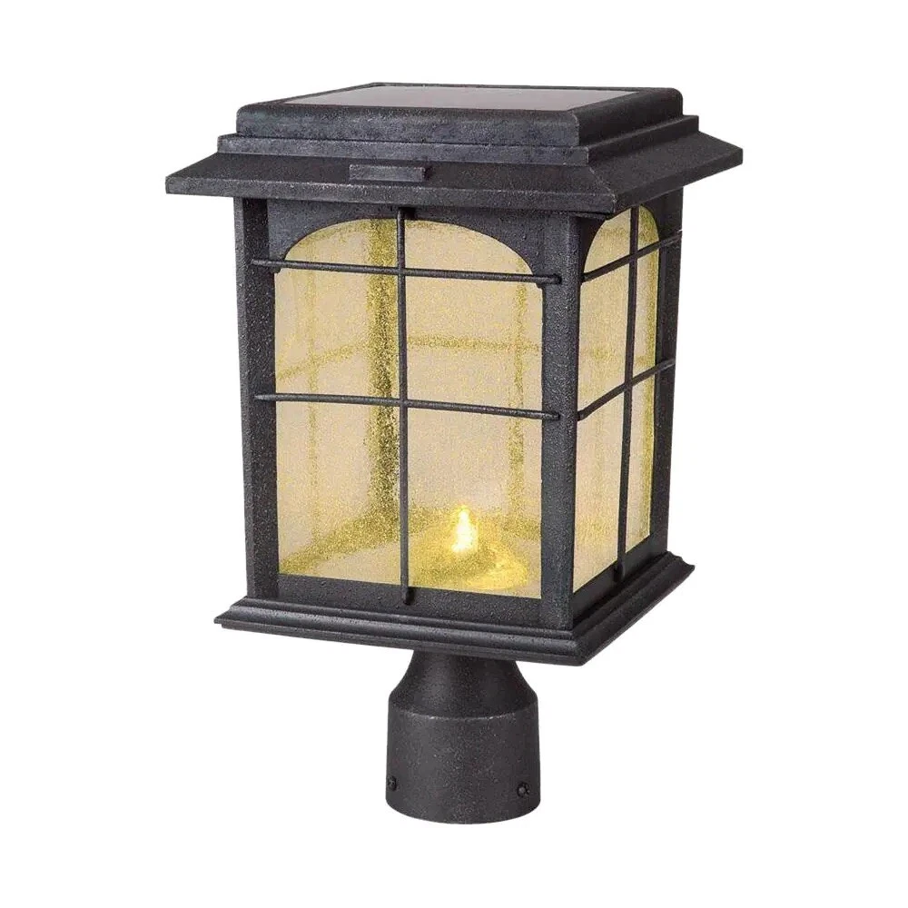 Hampton bay on sale solar post lantern