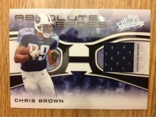 CHRIS BROWN - 2006 Absolute Memorabilia - Absolute Heroes Materials - 128/150