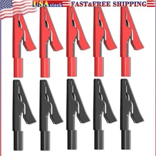 Peakelect Insulated Alligator Clip Electrical Crocodile Clamp for 2mm Test Probe