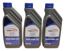 10W30 MULTIGRADE LAWNMOWER OIL 3 X 1 L PREMIUM QUALITY API SJ-CH-4 BY LUBETECH