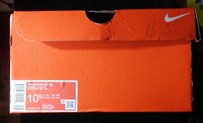 Nike Airmonarch IV Size 10.5 4E Box only. NO Shoes