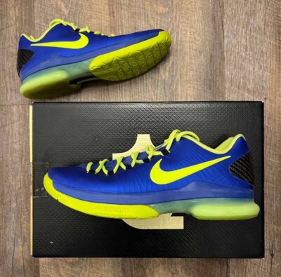 Nike KD 5 V Elite Low Superhero Blue Volt Size 7.5 Sneakers w/ Box
