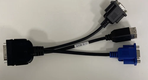 Supermicro CBL-0218L Short 36 pin KVM SUVI cable adapter to VGA Serial & 2 USB