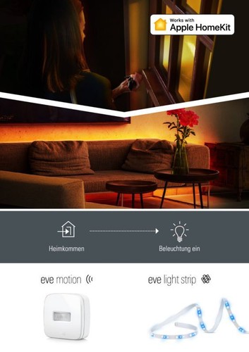 Eve Light Strip - smarter LED-Lichtstreifen wh/farbig dimmbar Apple HomeKit - Bild 14 von 16