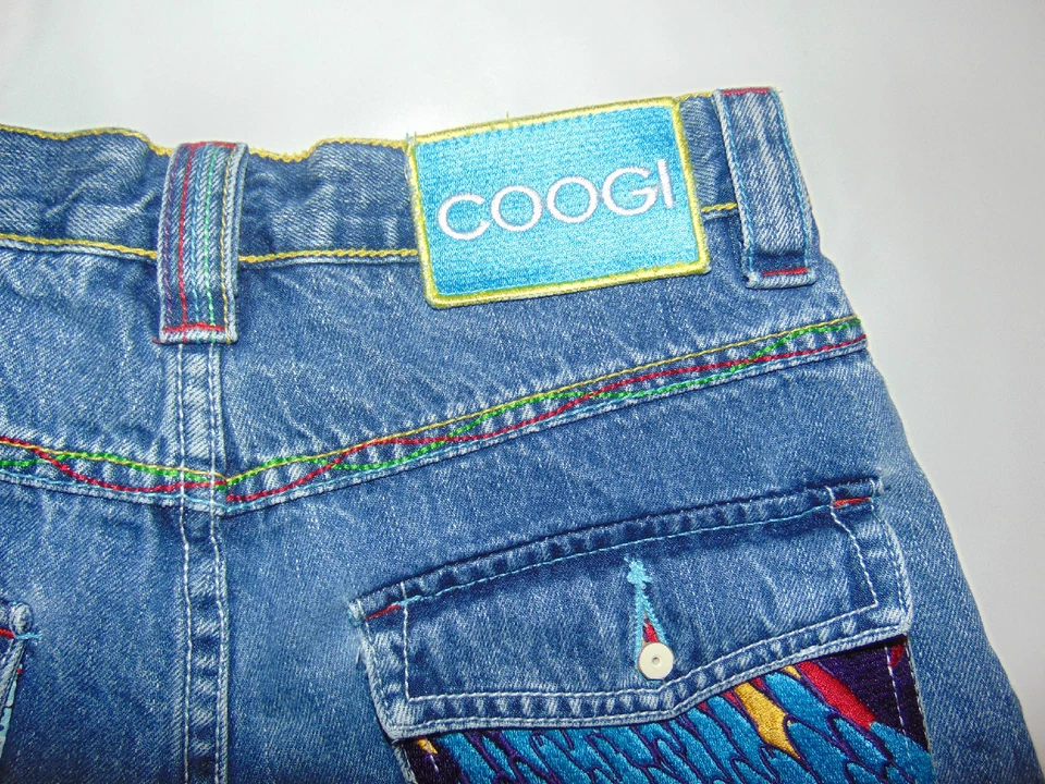 Coogi KIDS девочек мальчиков размер 16 уникальный средний стирка джинсовой ткани джинсы попугай карманы @@@ - Изображение 4 из 4