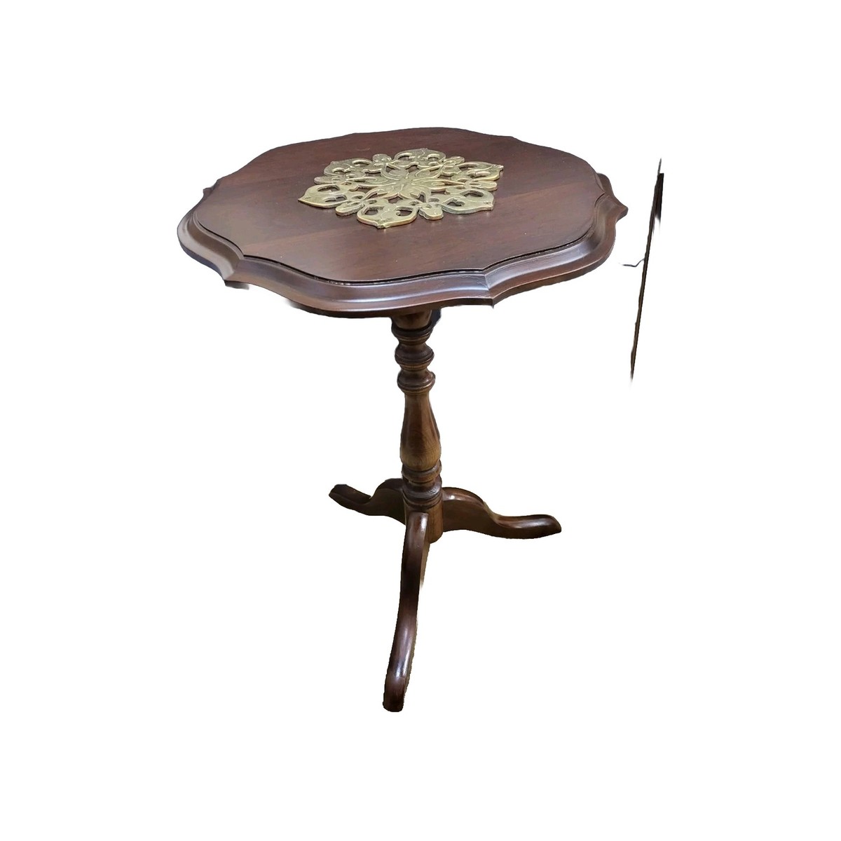 Vintage Walnut Tilt- Top Table/ Signed | eBay