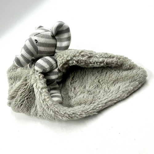 KellyToy Elefant Lovey Sicherheitsdecke grau gestreift Plüsch Kuschel Stuffy - Bild 3 von 6