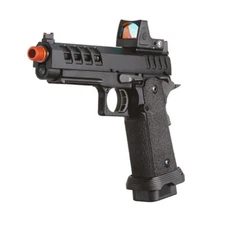 Lancer Tactical Heracles Hi-Capa GBB Airsoft Pistol w/ Reflex Sight Black