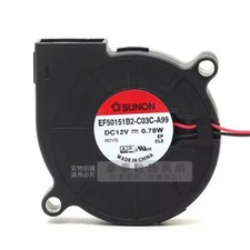 SUNON EF50151B2-C03C-A99 5015 DC12V 0.78W 2-Wire Turbo Cooling Fan