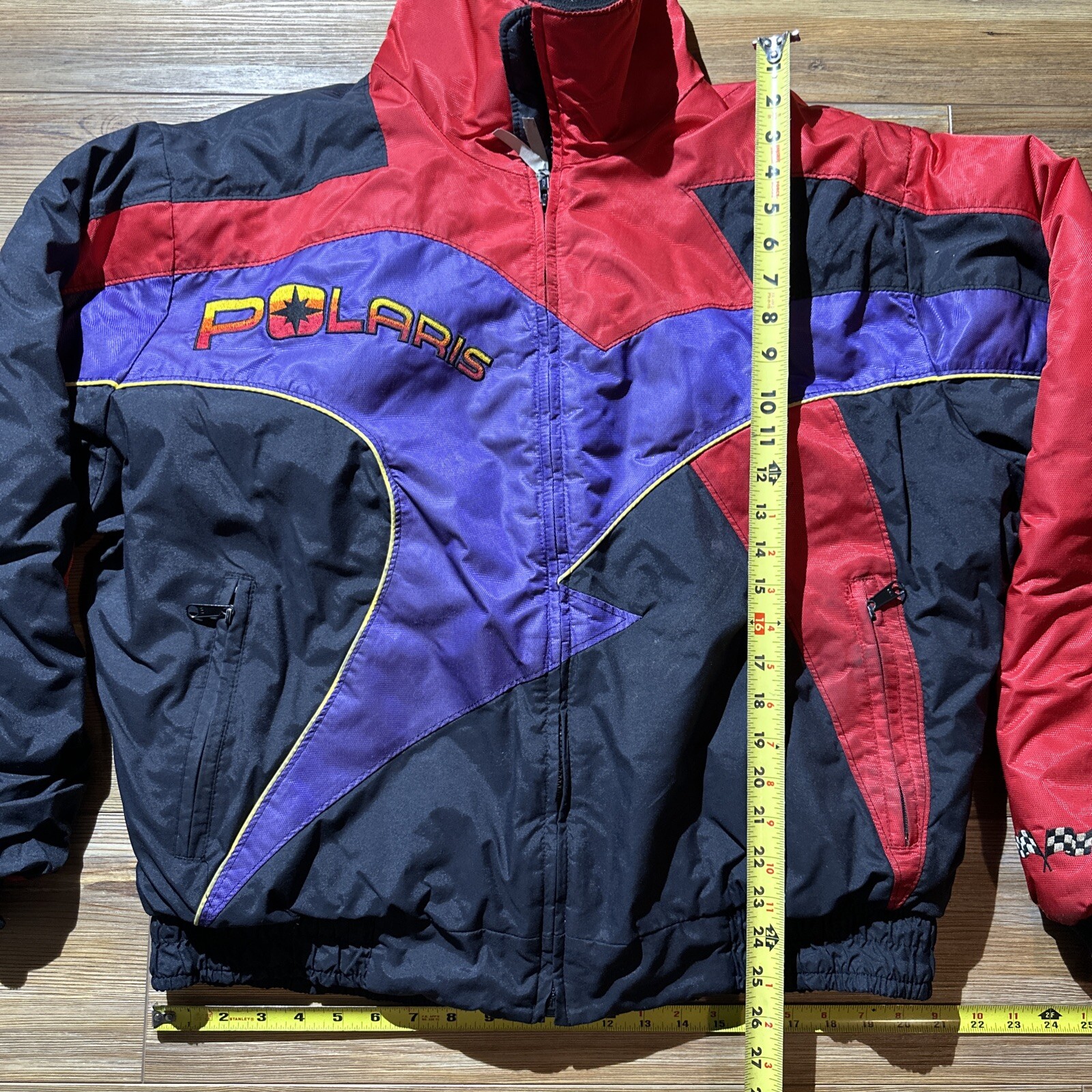 Vintage 90’s Yamaha Snowmobile VMAX Racing Jacket Nyl… Gem