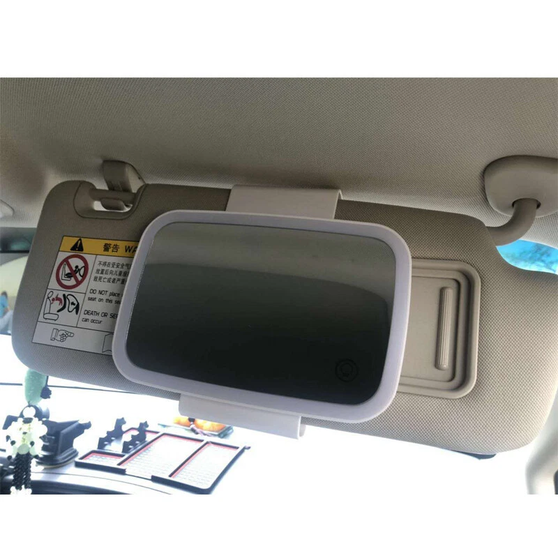 Espejo de maquillaje de coche con pantalla táctil recargable para parasol espejo protector de luz 1 pieza Foto 3 de 4
