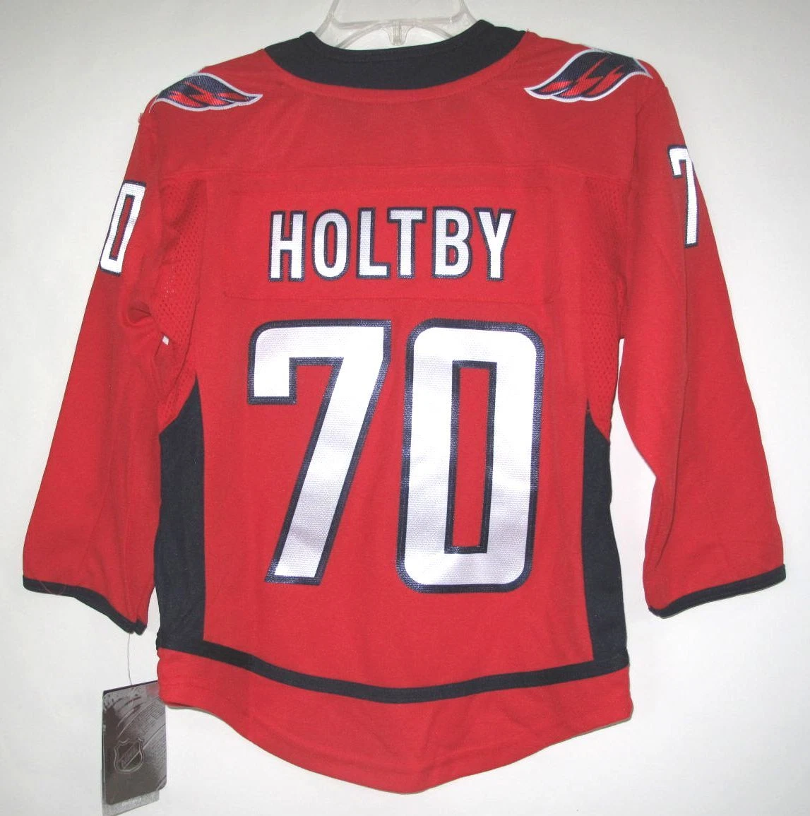 Braden Holtby Washington Capitals Youth Premier Player Red Jersey Size Small