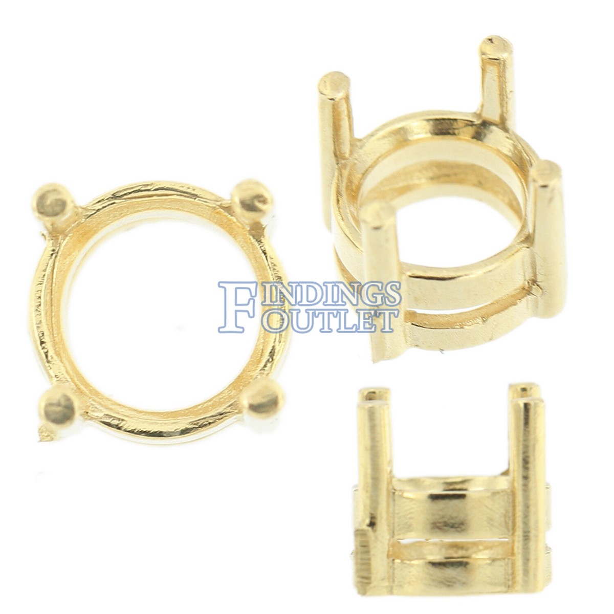 BENECREAT 20 PCS Riempimento di 14K Chiusura Gioiello Round Spring Ring Staffe per Collana e Bracciale Fai-da-Te