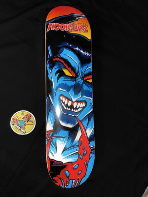 RARE Hook Ups Devilman JK Industries Skateboard Deck Jeremy Klein