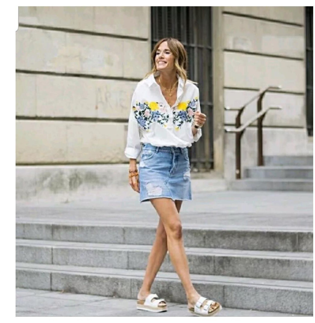 ZARA WHITE FLORAL EMBROIDERED SHIRT TOP BLOUSE 0881/012_XS S M NWT eBay