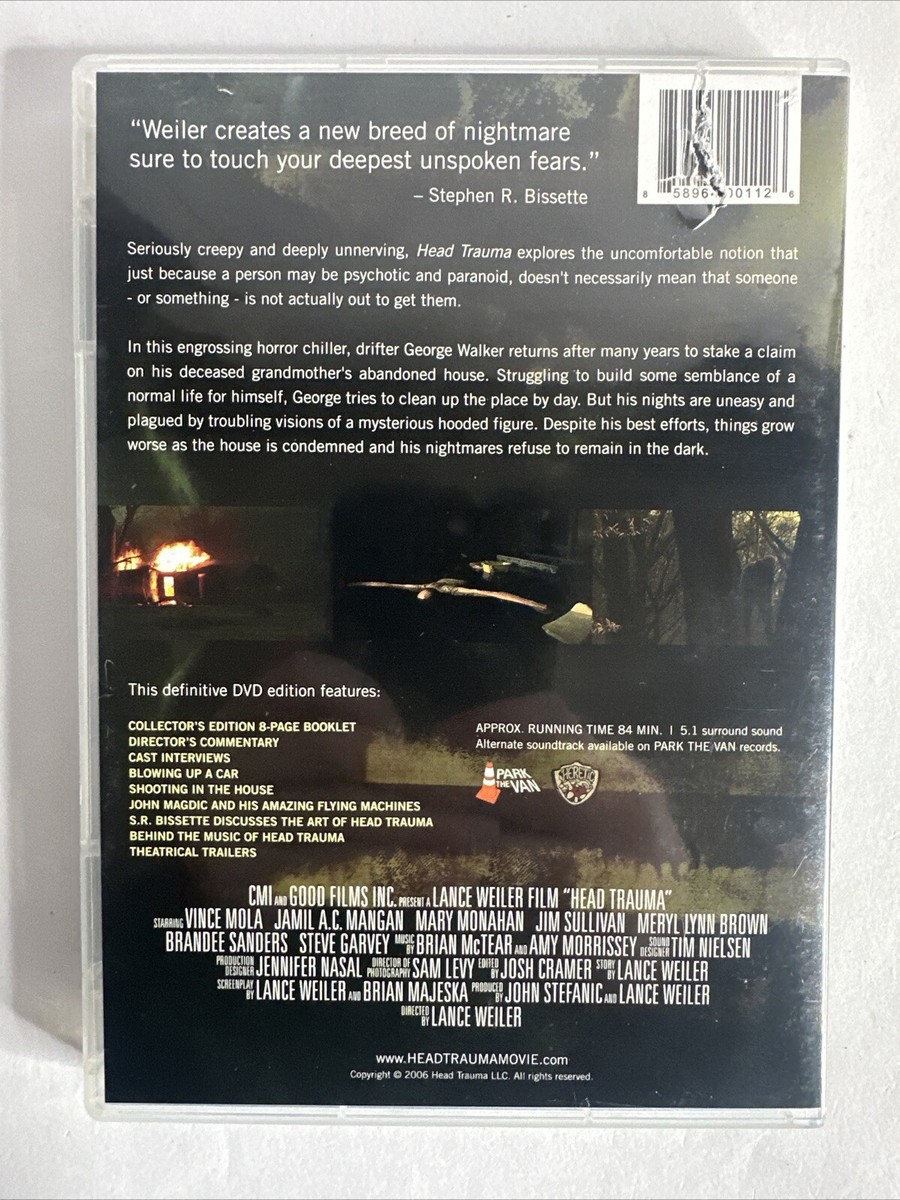 Head Trauma (DVD, 2006) OOP w/ Insert, Rare Indie