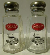 A Nice Set of Peterbilt Salt & Pepper Shakers 3¾" Tall