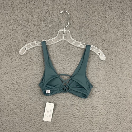 L*Space Bikini Top Womens XS Green Stretch Nylon Blend Surfer Swim Casual Beach - Picture 8 of 8