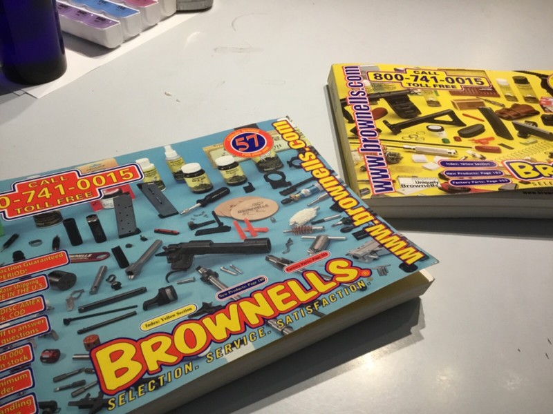 Lot of 2 BROWNELLS Gun Catalogs 57 and 58