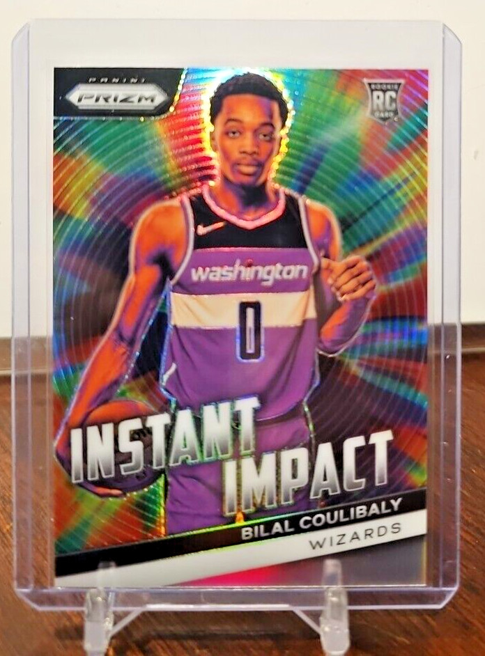 2023-24 Panini Prizm Instant Impact #19 Bilal Coulibaly Silver Prizm Rookie