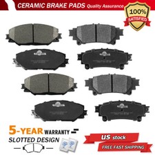 Front & Rear Ceramic Disc Brake Pads Set For 2016 2017 2018 - 2020 Toyota Mirai