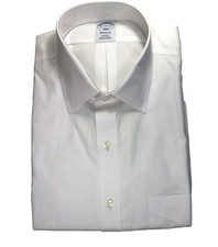 Brooks Brothers Regular Non-Iron All Cotton 17-36/37 Ainsley Collar White