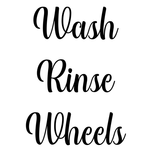 Wash Rinse Wheels Stickers Detailing Bucket Sticker Car Washing