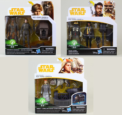 Star Wars Force Link Kessel Guard Lando Chewbacca Han Solo Rebolt Corellian  L17