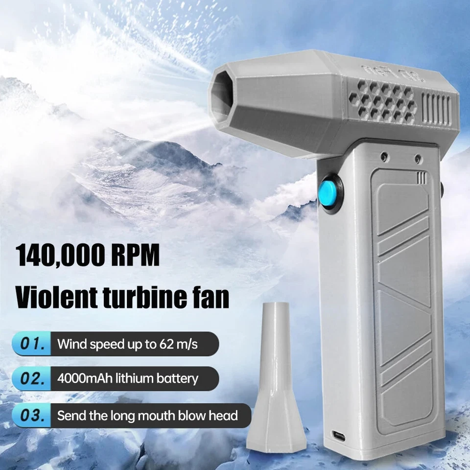 Mini Air Blower Turbo Fan Handheld Industrial Booster Violent Fan Turbo Jet Fan - Image 2 of 4