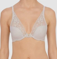 $72 Natori Women's Gray Cherry Blossom Convertible Underwire Bra Size 32DDD