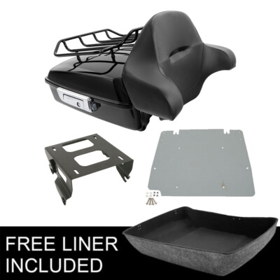 Chopped Pack Trunk Solo Mount Plate Fit For Harley TourPak Road King Glide 14-up