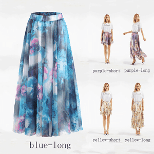 boho floral maxi skirt