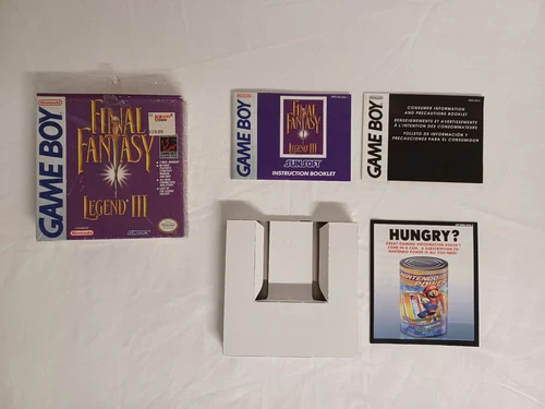 RARE! Final Fantasy Legend III Gameboy, GB, Complete (except no game)