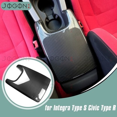 Dry Carbon For Acura Integra Type S 2023+ Console Armrest Storage Box Cover Trim