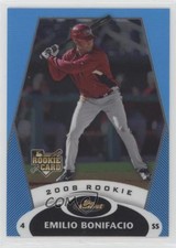 2008 Topps Finest Blue Refractor 57/299 Emilio Bonifacio #136 0af