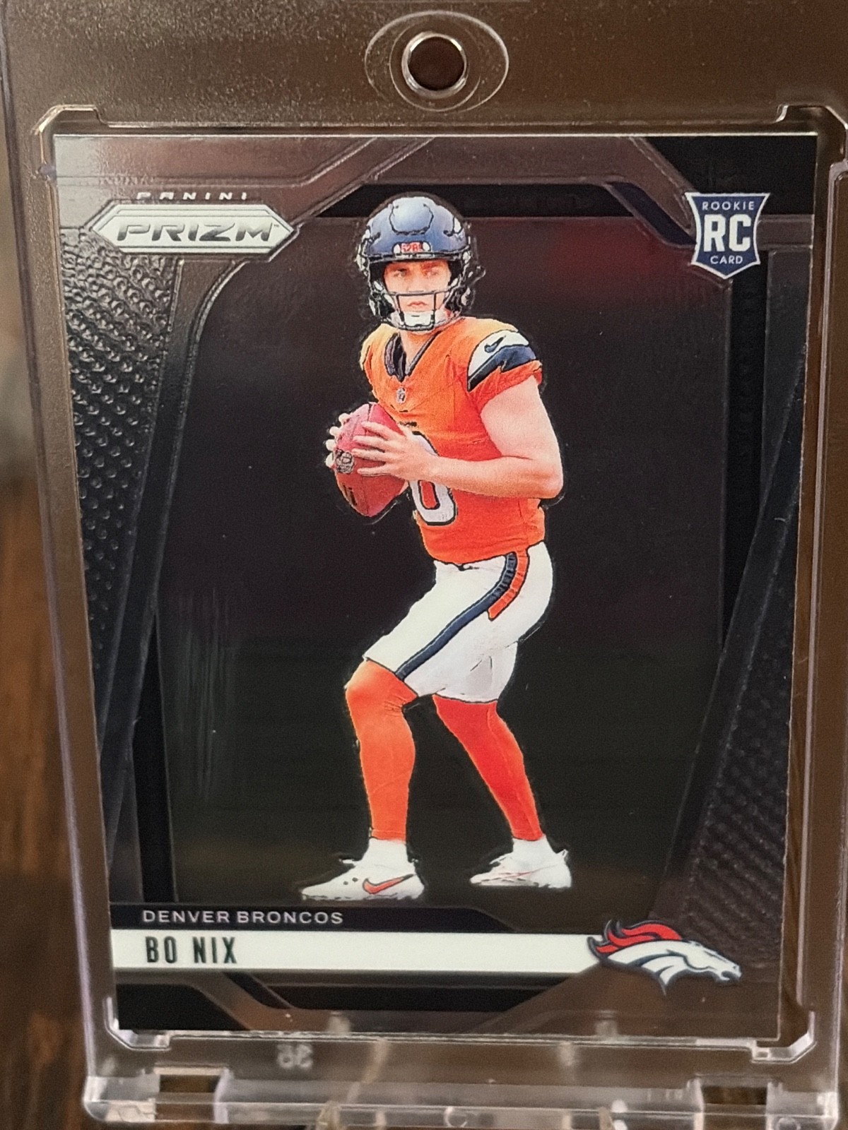 2024 Prizm Football Bo Nix Denver Broncos Silver Rookie Card #309