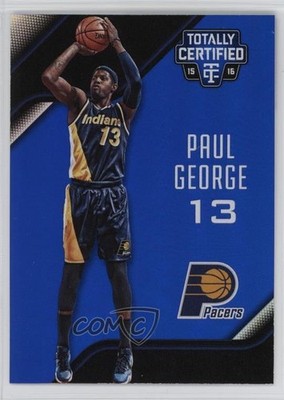 2015-16 Panini Totally Certified Mirror Blue 71/99 Paul George #65 08r6