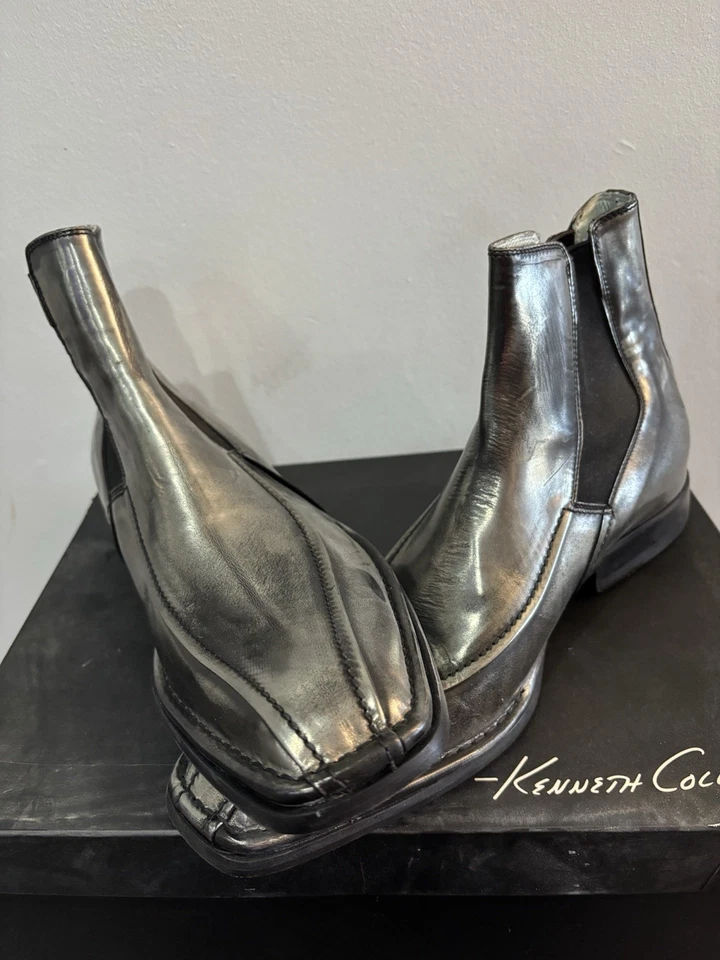 Kenneth Cole New York Mix Match LE - Plateado/Negro 9,5 M. Nuevo en Caja Foto 4 de 4