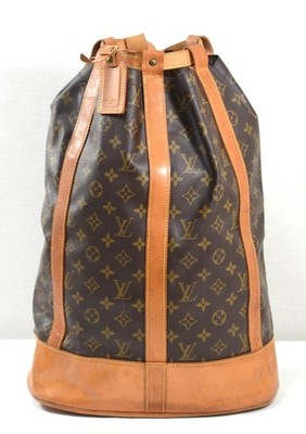 Authentic LOUIS VUITTON Monogram canvas Randonnee GM backpack A251